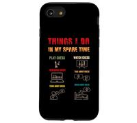 Cose che faccio nel mio tempo libero, Giocatori di scacchi divertenti Ragazzi Custodia per iPhone SE (2020) / 7/8