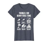 Cose Che Faccio nel Mio Tempo Libero Guarda Conversazione Pensa Immersioni subacquee Maglietta, Donna, Pervinca, M