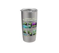 Cose che faccio nel mio tempo libero Idroponica Indoor Plant Frog Bicchiere termico in acciaio inox doppia parete