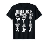 Cose Che Faccio nel Mio Tempo Libero Karate Divertente Maglietta