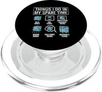 Cose che faccio nel mio tempo libero Libri Geek Bibliotecario Bookworm PopSockets PopGrip per MagSafe