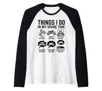 Cose Che Faccio nel Mio Tempo Libero Maglia con Maniche Raglan