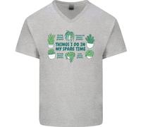 Cose Che Faccio Nel Mio Tempo Libero Maglietta In Cotone A V Per Uomo