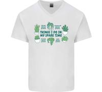 Cose Che Faccio Nel Mio Tempo Libero Maglietta In Cotone A V Per Uomo