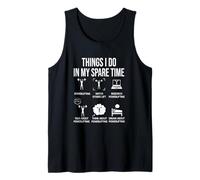 Cose Che Faccio nel Mio Tempo Libero - Powerlifting Humor Gym Canotta