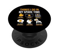 Cose che faccio nel mio tempo libero Rubber Duck Duckling Duckie PopSockets PopGrip Adesivo