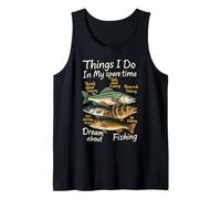 Cose che faccio nel mio tempo libero Sogno divertente sugli amanti della pesca Canotta