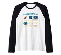 Cose che faccio nel mio tempo libero subacqueo divertente immersioni subacquee Maglia con Maniche Raglan