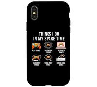 Cose Che Faccio Nel Mio Tempo Libero Videogioco Gaming Abbigliamento Gamer Custodia per iPhone X/XS