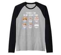 Cose Che Faccio Nel Mio Tempo Libero Videogioco Gaming Abbigliamento Gamer Maglia con Maniche Raglan
