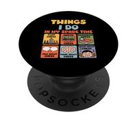 Cose che faccio solo nel mio tempo libero Gioca a scacchi Parlare Sogno PopSockets PopGrip Adesivo
