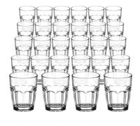 COSE DA CASA 24 Bicchieri Rock Bar Juice 20 cl in Vetro Temperato trasparenti Impilabili e Ultra Resistenti Ideali per Succhi Spremute e Bar Design classico Vintage Made in Italy