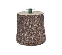 COSE DA CASA Base a Tronco h24 per Albero di Natale Piccolo Supporto Piede in vetroresina Realistico Elegante Albero Verde o innevato Max 150/180