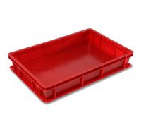 COSE DA CASA Cassetta Porta Impasti Sovrapponibile 60x40 HDPE Idonea al Contatto Alimentare Vari Colori per Anticontaminazione glutine lattosioallergie (ROSSA 60X40X10)