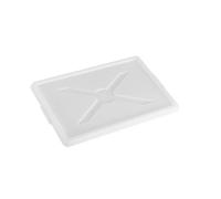 COSE DA CASA Cassetta Porta Impasti Sovrapponibile 60x40 HDPE Idonea al Contatto Alimentare Vari Colori per Anticontaminazione glutine lattosioallergie (COPERCHIO BANCO)