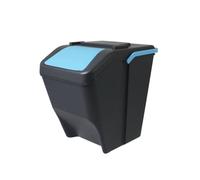 COSE DA CASA Pattumiera per la raccolta differenziata 25LT sovrapponibile cucina sottolavello modulabile con manico coperchio colorato contenitore raccolta rifiuti (BLU)