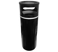 COSE DA CASA Portacenere raccogli cicche mozziconi di sigarette posacenere gettacarte h70 piatto ignifugo bianco o nero per Bar Ristoranti pub terrazze androni ristoranti piscina giardino (NERO)