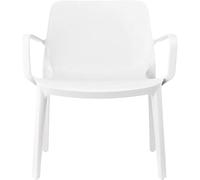 COSE DA CASA Sedia poltrona Lounge GINEVRA S-C-A-B Interno ed Esterno con braccioli LINO Impilabile in Tecnopolimero Rinforzato con Fibra di Vetro Made in Italy