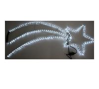COSE DA CASA Stella cometa luminosa con 180 luci led grande cm 125 decorazioni per esterno o interno addobbi natalizi di natale multicolor bianco freddo o caldo blu (bianco freddo)