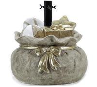 COSE DA CASA Supporto Piede per Albero di Natale Oro Base Sacco pacchi Regali Stella Decorazioni Natalizie Bambini Felici