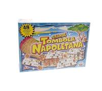 COSE DA CASA Tombola napoletana con 48 cartelle della Smorfia con Cestino in Vimini Numeri in Legno