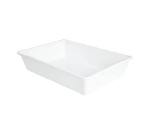 COSE DA CASA Vaschetta frigo bianca 35x24 h10 litri 6 bacinella certificata per alimenti conservazone cibi e trasporto ideale uso professionale pizzeria ristoranti hotel pub