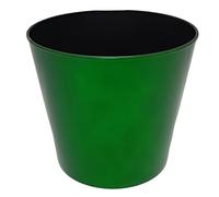 COSE DA CASA Vaso Porta Piante Natalizio Verde Lucido Glitterato portabottiglie con Ghiaccio Base Copri Piede per Albero di Natale