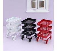 Cose in Miniatura Arredamento Della Casa Delle Bambole Rack Di Stoccaggio