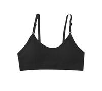 Cose nuove, belle, avvolgenti sulla schiena, con imbottitura sul petto, senza cuciture, senza anello in acciaio, tracolla regolabile, reggiseno sportivo imbottito, Nero , Taglia unica