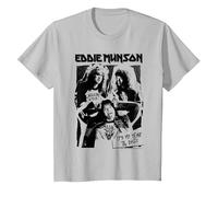 Cose più strane Eddie Munson Hellfire Club Maglietta, Bambini, Argento, 2 Anni