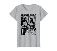 Cose più strane Eddie Munson Hellfire Club Maglietta, Donna, Grigio Melange, XS