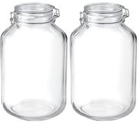 Cosecha Privada Bormioli Fido Vaso, Vetro, Trasparente,4 litri (Confezione da 2)