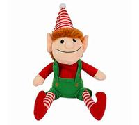 cosedacasa Elfo babbo rosso con cappello ripete quando si parla salta peluche pupazzo idea regalo 20cm divertente di natale bambini