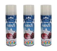 cosedacasa Neve Spray Artificiale per addobbi Natalizi Decorazioni presepe Alberi di Natale Set da 3 bomboletta da ml 100