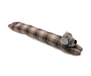 cosedacasa Paraspiffero Universale Imbottito Isolante per sotto Porta finestre casa Camera Negozio a Forma di Cane Lavabile 100% Poliestere