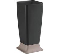 cosedacasa Porta Ombrelli bianco travertino tortora antracite vaschetta scola pioggia bello forte e resistente-antracite