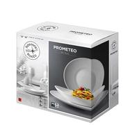 cosedacasa Servizio Piatti da tavola da 6 o 12 Persone da 18 o 36 Pezzi Bormioli prometeo-18 Pezzi