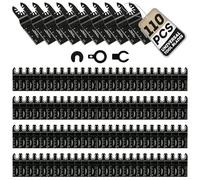 Coselena Set di 110 lame oscillanti per legno, plastica e metallo morbido, universale, per taglio di precisione con la maggior parte degli utensili oscillanti