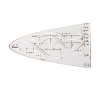Coseno Righello Strumento Matematico Precisione Modello di Scala Per Disegno Tecnico Parabolico Stencil Coseno Studente Calcolo infinito