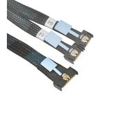 Cosentoll Cavo PCIe Gen5 MCIO X8 a 2 x X4 32 GT/s, maschio a maschio, compatibile SAS, retrocompatibile, 0,5 m