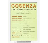 Cosenza. Carta stradale della provincia 1:200.000