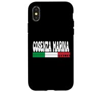 COSENZA MARINA City Italia Vintage Bandiera Italia Viaggi Amanti Custodia per iPhone X/XS