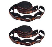 coserori 2 cinghie di amaca ad alto carico a 5 anelli in poliestere rinforzato per amaca esterna arancione