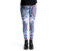 cosey - Leggings Colorati Stampati (Taglia Unica) - Design Bollywood