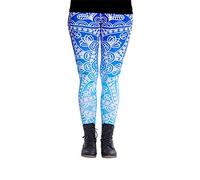 cosey - Leggings Colorati Stampati (Taglia Unica) - Design Mandala ombré-Blue