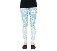 cosey - Leggings Colorati Stampati (Taglia Unica) - Design Margherite