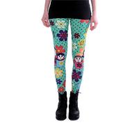 cosey - Leggings Colorati Stampati (Taglia Unica) - Design Matrioska