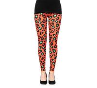cosey - Leggings Colorati Stampati (Taglia Unica) - Design Modello Leopardo 11