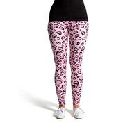 cosey - Leggings Colorati Stampati (Taglia Unica) - Design Modello Leopardo 4