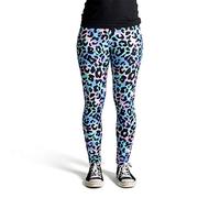 cosey - Leggings Colorati Stampati (Taglia Unica) - Design Modello Leopardo 5
